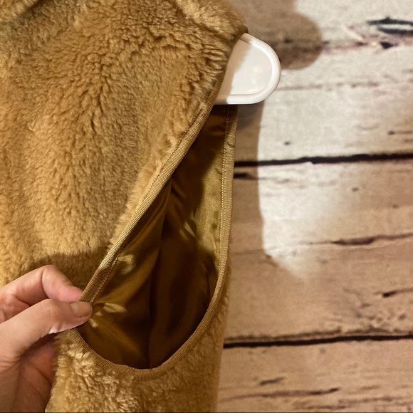 J. Crew Brown Teddy Plush Fleece Excursion Vest - Picture 7 of 13